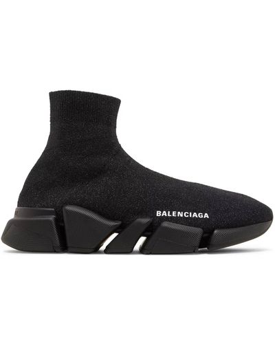 Balenciaga Black Recycling -netzgeschwindigkeit 2,0 Sneaker - Zwart