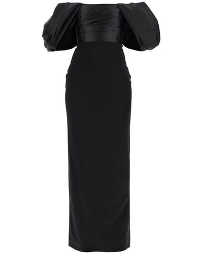 Solace London Long Sian Dress - Black