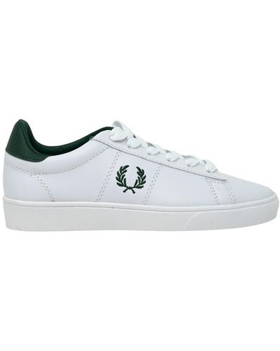 Fred Perry Spencer Leren B8250 100 Witte Sneakers