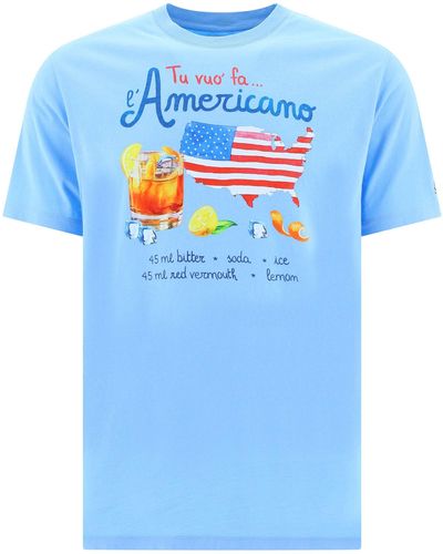 Mc2 Saint Barth Americano Drink T -Shirt - Azul