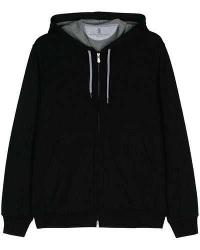 Brunello Cucinelli Klassischer Hoodie - Schwarz