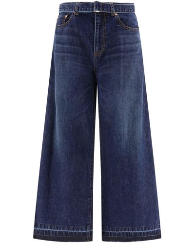 Sacai GURTED JEANS - Blau