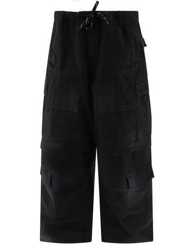 Balenciaga Wide Cargo Pants - Black