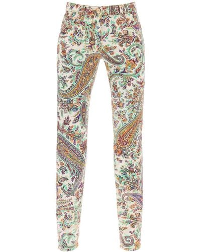 Etro Jeans Con Motivo Paisley - Multicolore