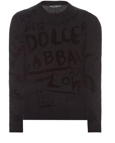 Dolce & Gabbana Logo-Pullover - Schwarz