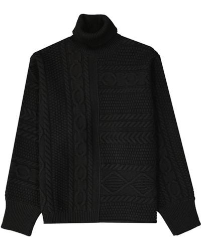 Givenchy Jersey de cuello alto de lana de - Negro