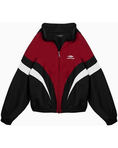 Balenciaga Off Shoulder Tracksuit 3B Sports Icon// Jacket - Red