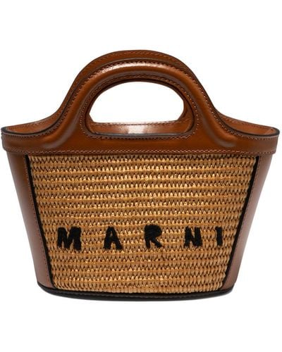 Marni "Tropicalia Micro" Handtasche - Braun