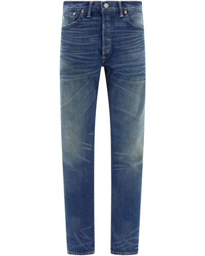 RRL RRL por Ralph Lauren Slim Estrecho Selvedge Jeans - Azul