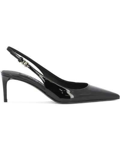 Dolce & Gabbana Patentleder Slingbacks - Schwarz