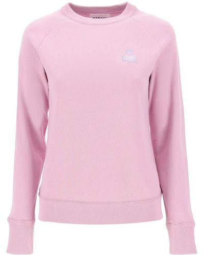 Isabel Marant Milla Flocked Logo Sweatshirt - Roze