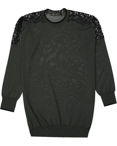 Versace Pullover en laine - Gris