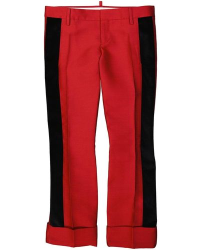 DSquared² Klassieke Cropped Broek - Rood