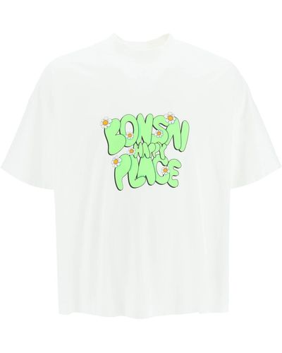 Bonsai Bedrucktes Maxi -T -Shirt - Grün