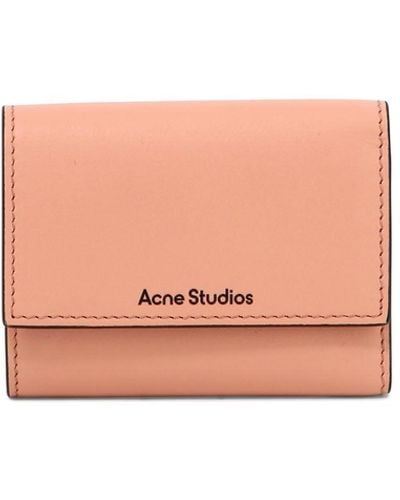 Acne Studios Brieftasche mit Logo - Pink