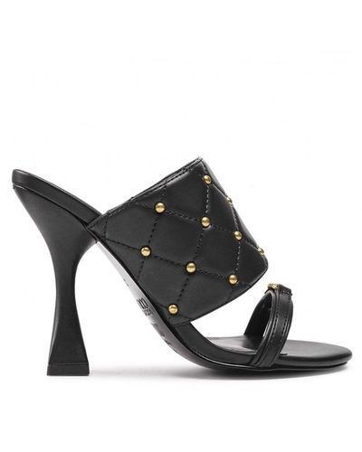Versace Leather Sandals - Black