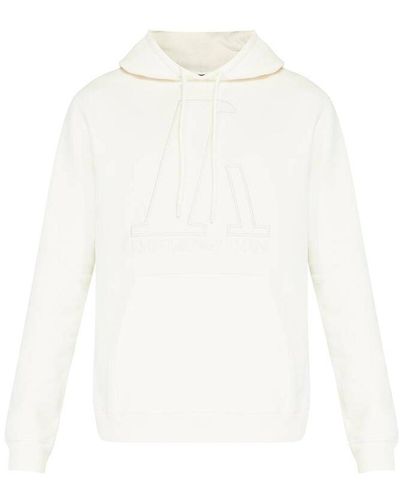 Emporio Armani Sweat à capuche avec logo - Blanc