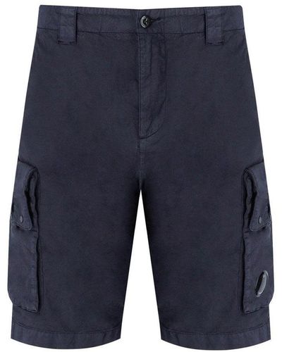 C.P. Company C.P. Firma Blue Cargo Bermuda Shorts - Blau