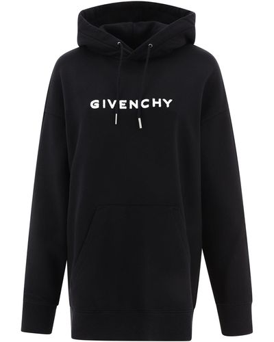 Givenchy Flocked Logo Soodie - Negro