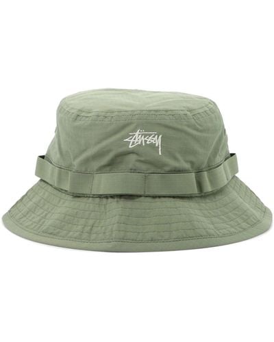 Stussy Nyco Ripstop Boone Bucket - Verde