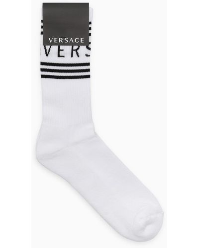 Versace White Sports Socken - Blanc