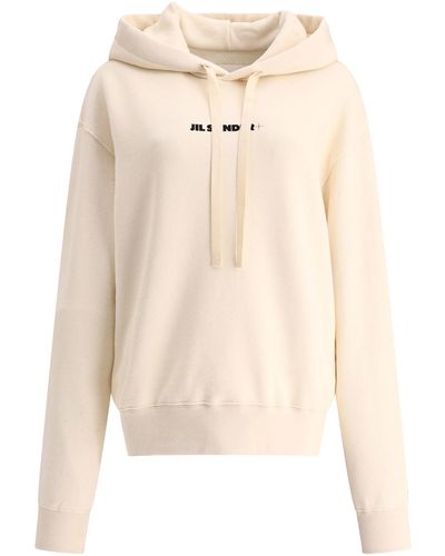 Jil Sander Logo Hoodie - Natur