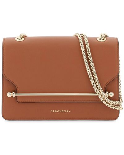 Strathberry Borsa a spalla East/West - Marrone