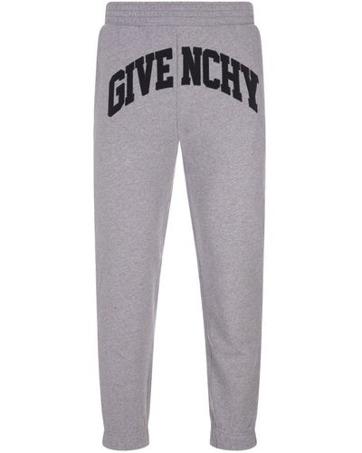 Givenchy Cotton Logo Sweatpants - Gray