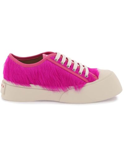 Marni Long Hair Pablo Sneakers - Roze
