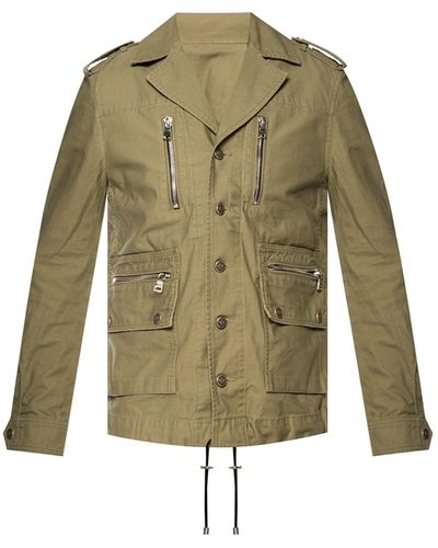 Balmain Katoen Jacket - Groen