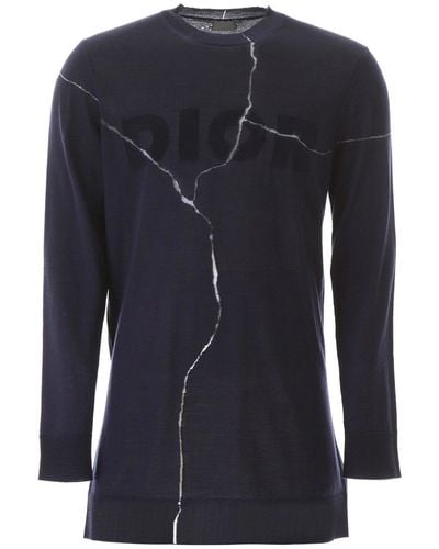 Dior Suéter asimétrico de - Azul