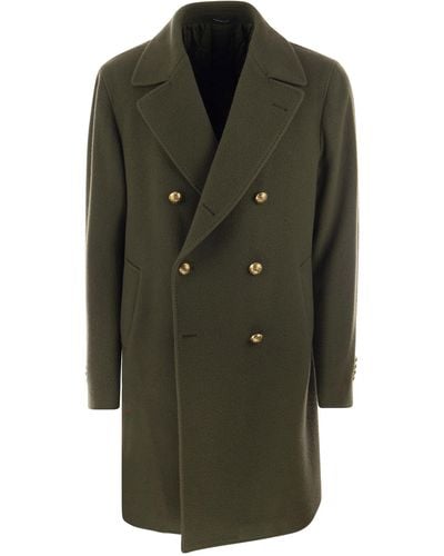 Tagliatore Arden Coat de lana de doble pecho - Verde