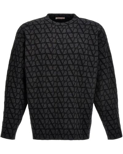Valentino Toile Iconographe Sweater - Gris
