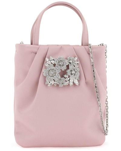 Roger Vivier Bolsa de bolsillo de Micro Drapepé - Rosa