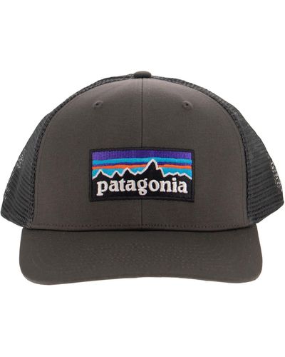 Patagonia Hat With Embroidered Logo On The Front - Black