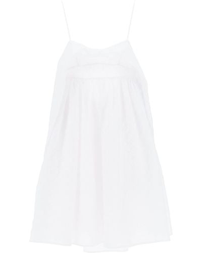 Cecilie Bahnsen 'Susu' Matlasse -Kleid - Weiß