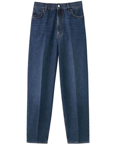 Totême Wide Tapered Jeans - Blauw