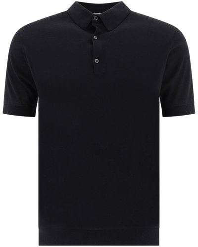 John Smedley "Adrian" Polo Shirt - Black
