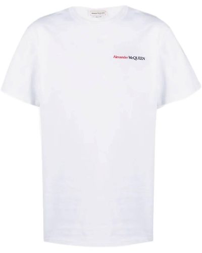 Alexander McQueen Alexander Mc Königin Mann Opticalwhite T -Shirt und Polo 776281 - Weiß
