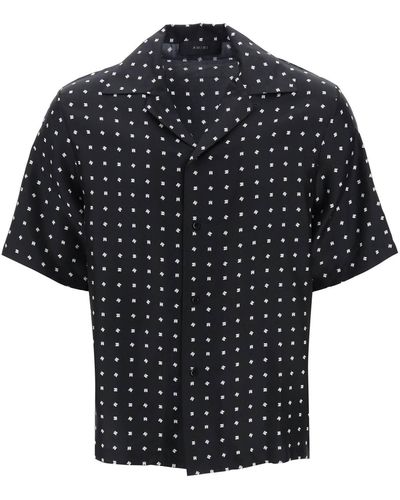 Amiri Mix & Match Silk Vacation Shirt - Black