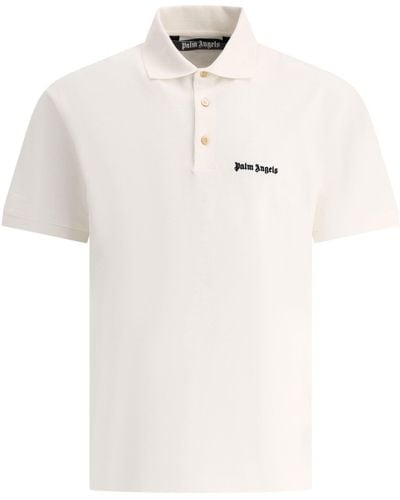 Palm Angels "classic Logo" Polo Shirt - Wit