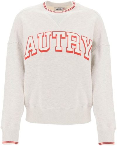 Autry Oversized Varsity Sweatshirt - Wit
