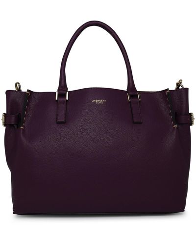 Avenue 67 Burgundy Lear 'Tatiana' Bag - Purple