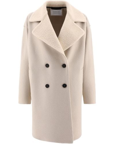 Harris Wharf London Oversized Coat - Natural