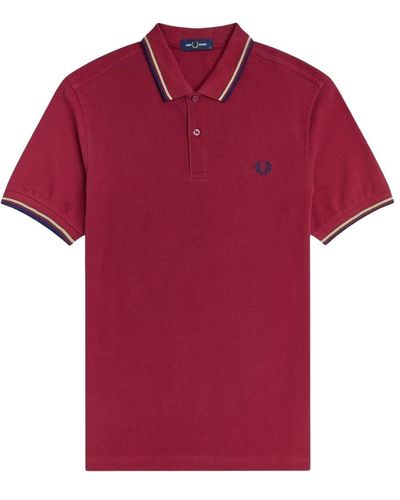 Fred Perry Twin Tipped M3600 M82 Rood Poloshirt