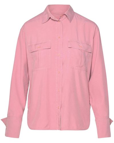 Max Mara 'Affetto1234' Shirt Pink Silk - Rose