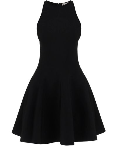 Alexander McQueen "Mini Knitted Skater Dress - Black