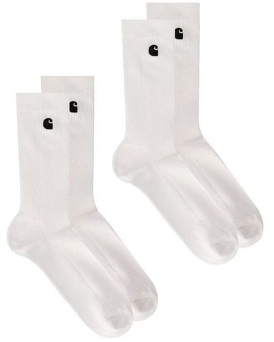 Carhartt Madison White Pack Socken - Weiß
