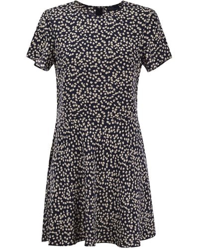 Polo Ralph Lauren Viscose -jurk Met Microtatroon - Zwart