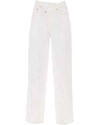 Agolde Überkreuzte -Jeans - Weiß